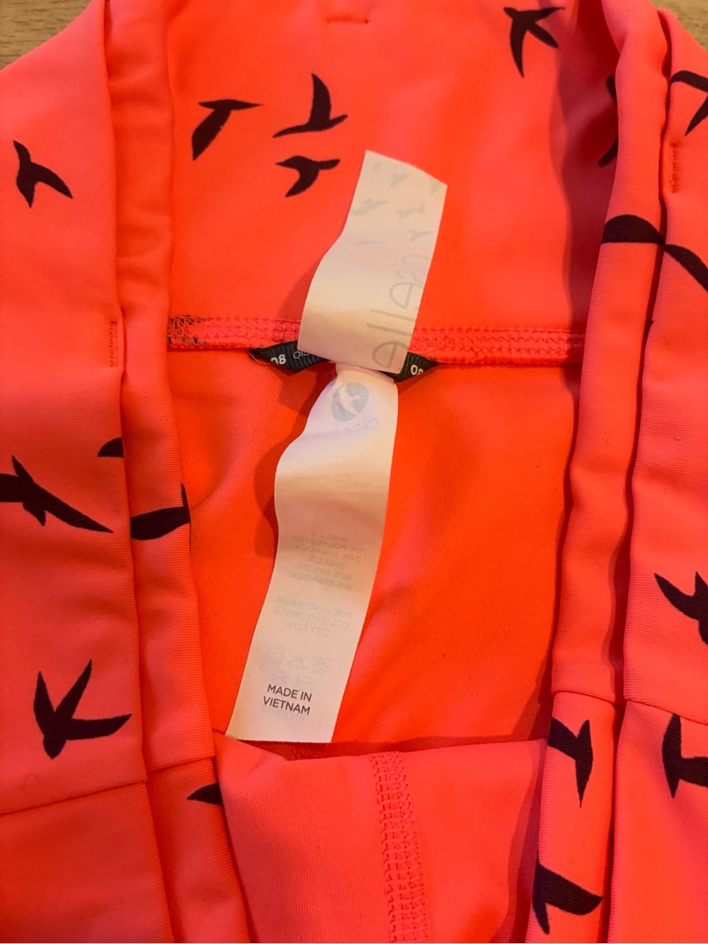 Oiselle Women’s Orange Bird Running Shorts Size 8 - Picture 4 of 7